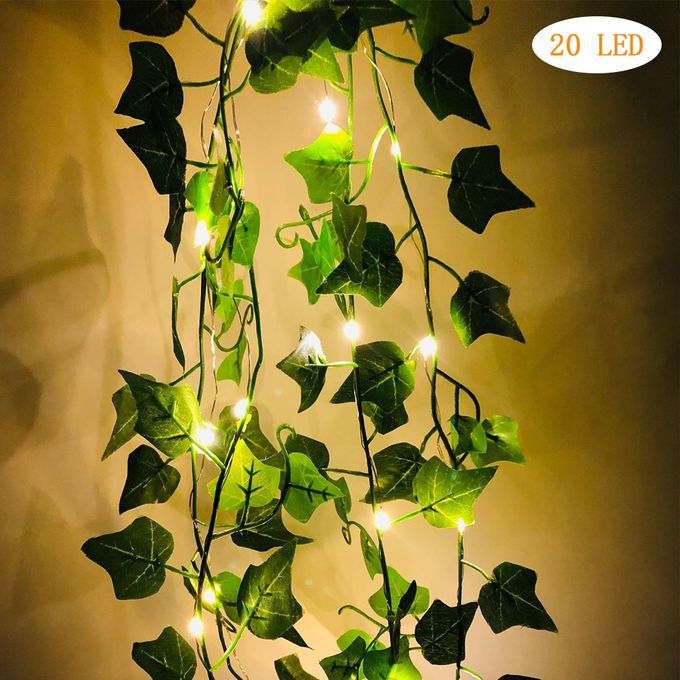 Maple Leaf Garland String Fairy Light With 20 Led Wall Decoration