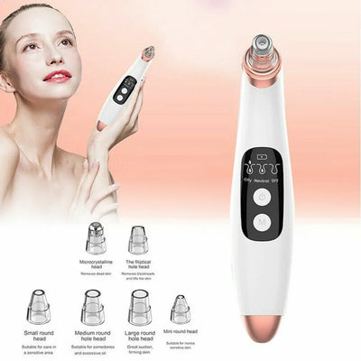 Electric Blackhead Remover Pore Vacuum Suction Face Cleaner Tool