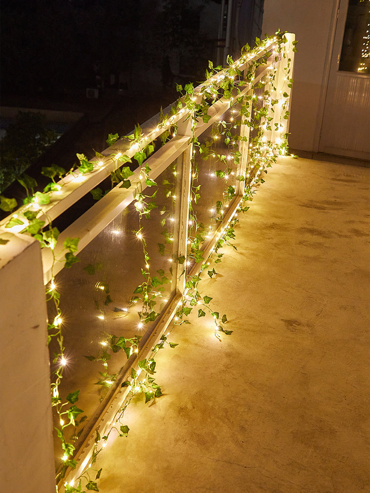 Maple Leaf Garland String Fairy Light With 20 Led Wall Decoration