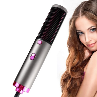 New Hot Air Hair Dryer Brush 3 In 1 Hair Blow Dryer Straightener Volumizer Negative Ion Styler Comb Kit For Wet Dry Hair